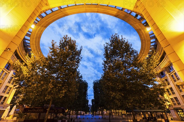 France, Occitanie, Montpellier, Modern architecture of Quartier Antigone