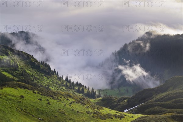 Ukraine, Zakarpattia, Rakhiv district, Carpathians, Maramures, Mountain landscape