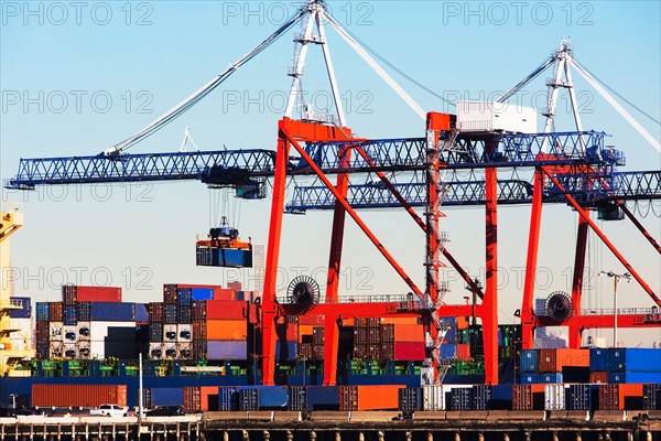 USA, New York State, New York City, Commercial dock