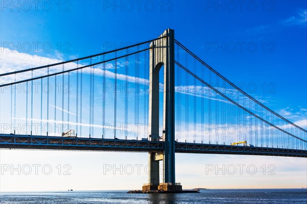 USA, New York State, New York City, Verrazano narrows bridge