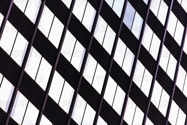 USA, New York State, New York City, Detail of office building facade