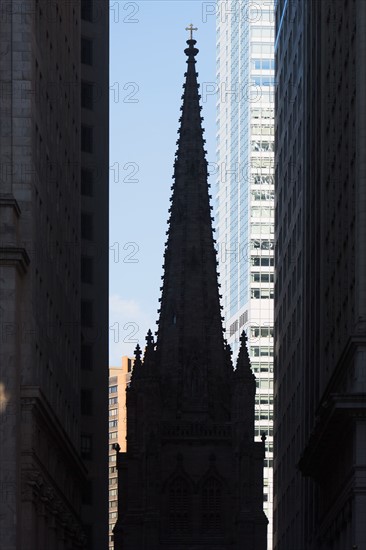 USA, New York State, New York City, Trinity church