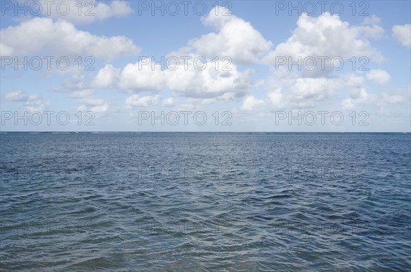 Puerto Rico, Rio Grande, Puffy clouds over Atlantic Ocean