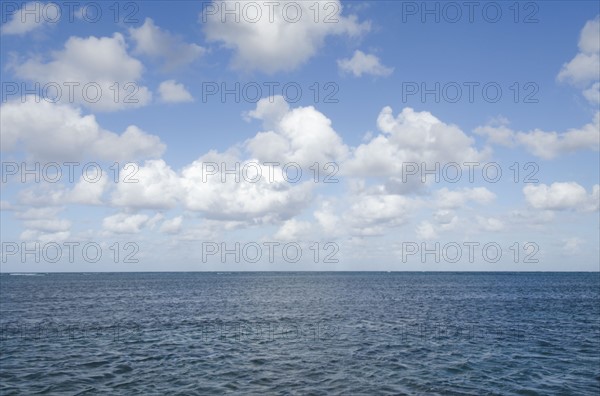 Puerto Rico, Rio Grande, Puffy clouds over Atlantic Ocean