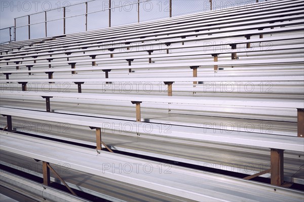 Empty bleacher in stadium