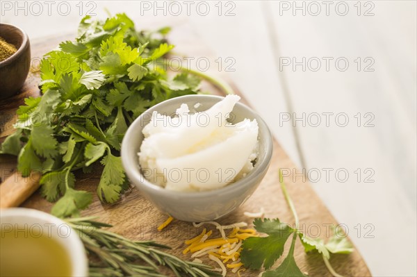 Coconut oil in bowl