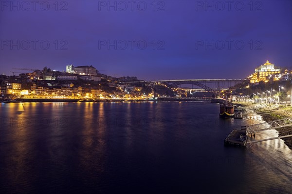 Portugal, Norte, Porto, Historic Centre of Porto by Douro River