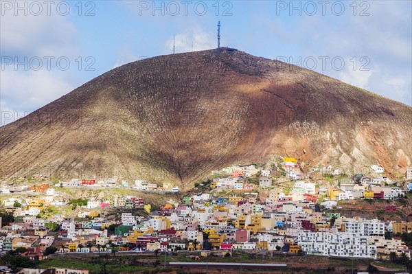 Spain, Canary Islands, Gran Canaria, Galdar, Panorama of Galdar