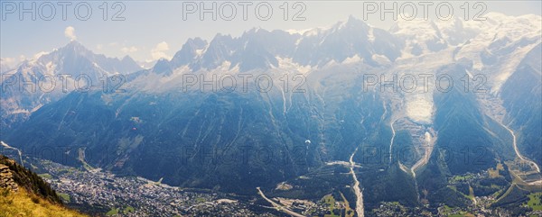 France, Auvergne-Rhone-Alpes, Chamonix, Alpes peaks in Chamonix area