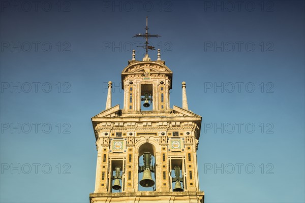 Spain, Seville, Bell tower of Santa Paula Macarena also known as Monasterio de Santa Paula