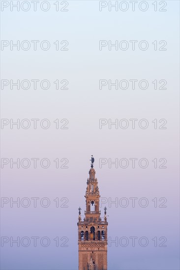 Spain, Seville, Giralda tower at dawn
