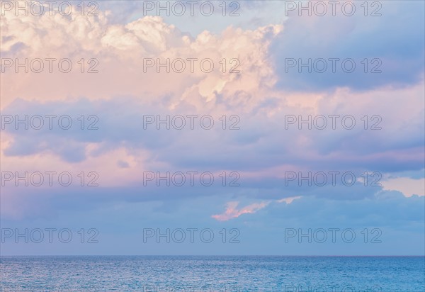 Seascape at sunset