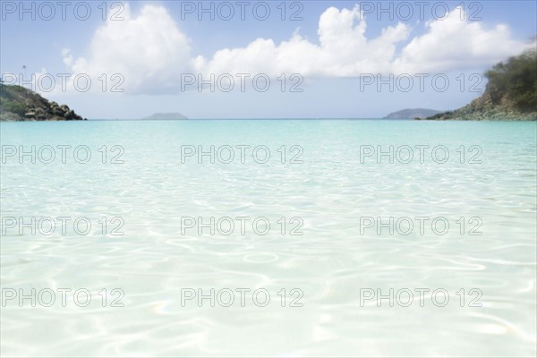 USA, Virgin Islands, Saint Thomas, Turquoise water of exotic sea