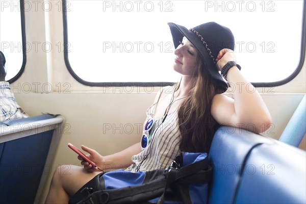 Woman travelling alone