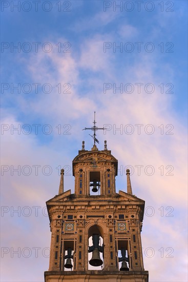 Spain, Andalusia, Seville, La Macarena, Bell tower of Santa Paula Monastery