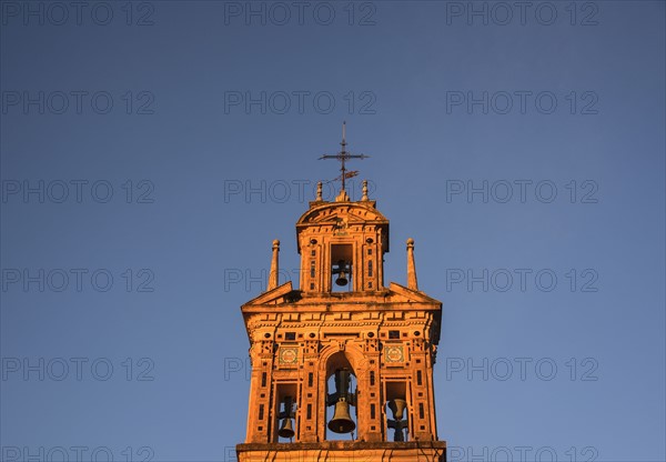 Spain, Andalusia, Seville, La Macarena, Bell tower of Santa Paula Monastery