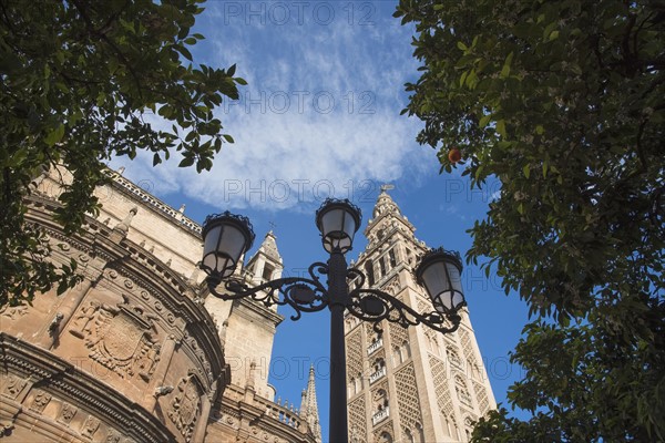 Spain, Seville, Facade of Cathedral of Seville