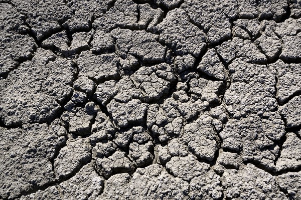 Close up of cracked dry ground