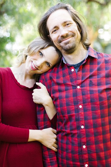 Portrait of happy mid adult couple