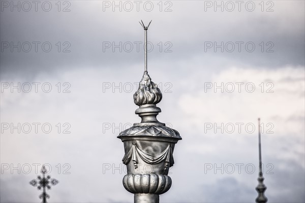 Spain, Madrid, Detail of spire