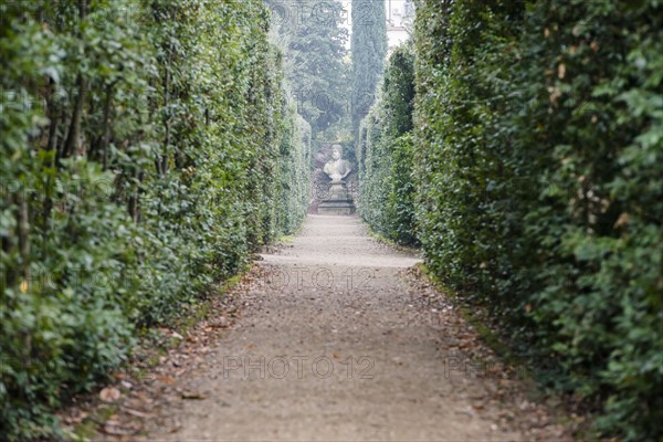 Italy, Tuscany, Florence, Footpath in Boboli gardens