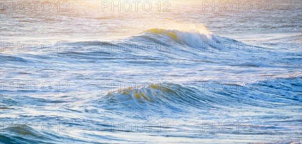 USA, Florida, Miami, Waves splashing in Atlantic Ocean