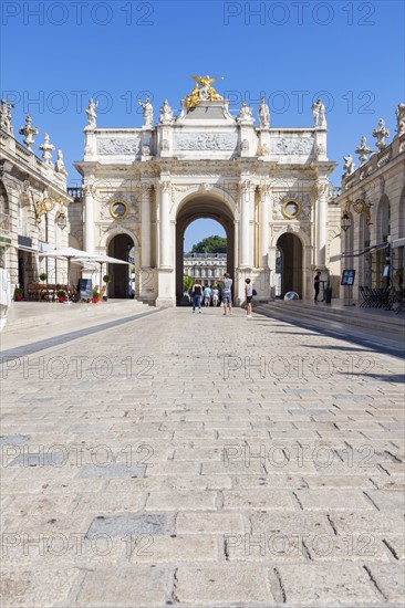 France, Grand Est, Nancy, Here Arch on Place Stanislas