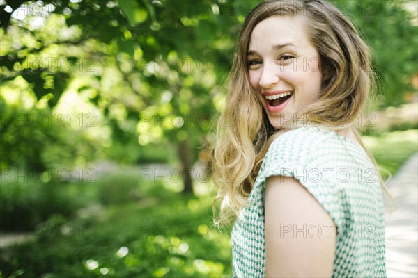 Portrait of smiling woman