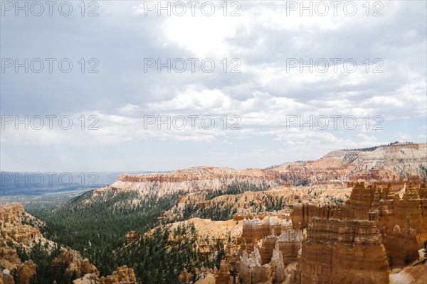 USA, Utah, Sedimentary rocks in Bryce Canyon National Park
