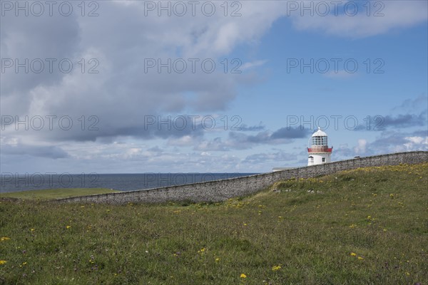 Ireland, County Donegal, Lighthouse at Saint Johns Point