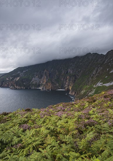 Ireland, County Donegal, Slieve League cliffs by Donegal bay