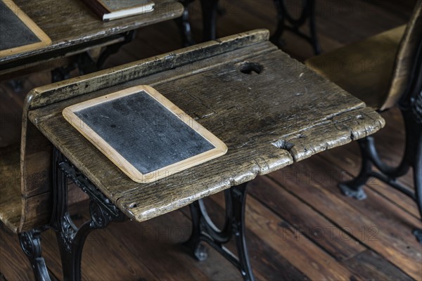 Desk in old school