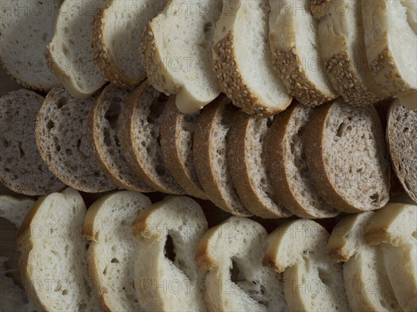 Slices of fresh bread