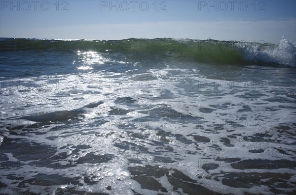 Waves on sunny day