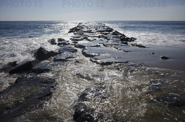 Groyne on sunny day