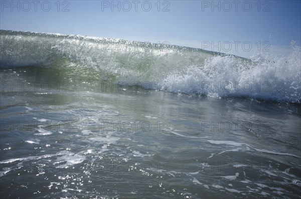 Waves on sunny day