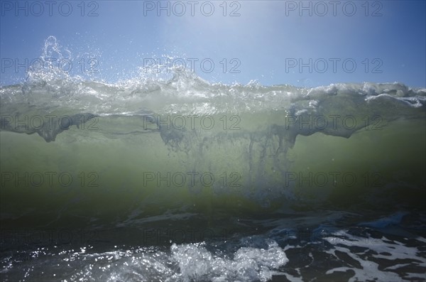 Waves on sunny day