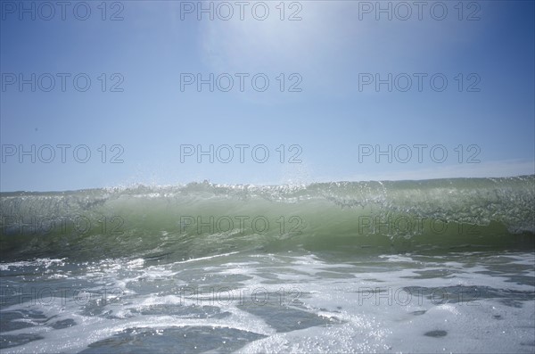 Waves on sunny day