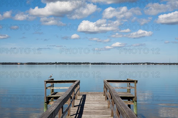 USA, North Carolina, Pier on sunny day