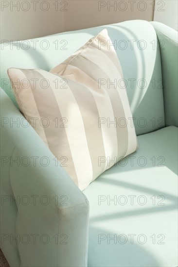 Pillow on armchair