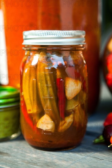 Preserves in jar