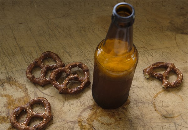 Pretzels with beer