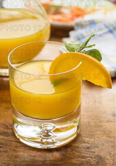 Glass of orange juice