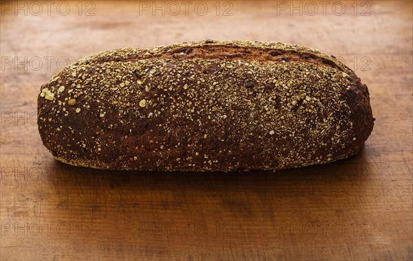 Bread on wooden table