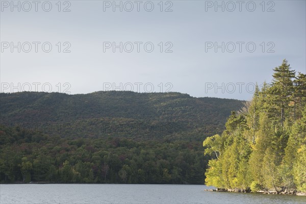 USA, New York, Lake Placid on sunny day