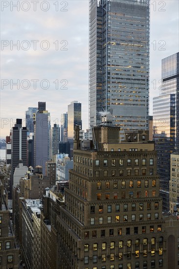 USA, New York, New York City, Skyscrapers and office buildings