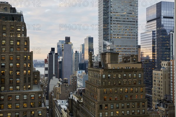 USA, New York, New York City, Skyscrapers and office buildings