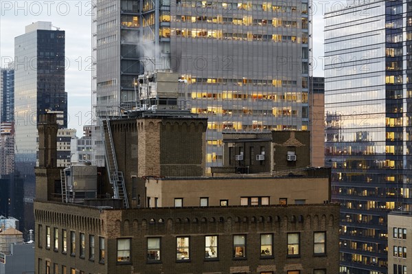 USA, New York, New York City, Modern skyscrapers