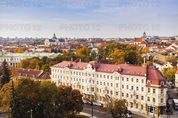 Lithuania, Vilnius, Cityscape of old town