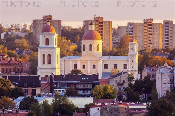 Vilnius, Lithuania, Cityscape at sunrise